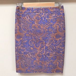 Loft Ann Taylor floral Pencil skirt